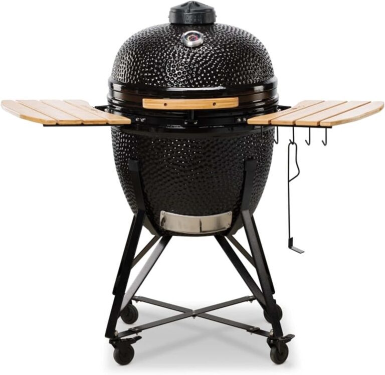 KAMADO BONO Ceramic BBQ, 23" Grande, Black I Kamado BBQ Ceramic Grill