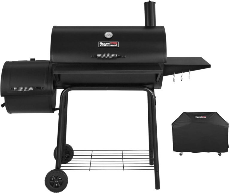 Royal Gourmet CC1830SC Charcoal Grill Offset Smoker with Cove