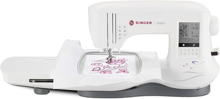 SINGER Legacy SE300 Embroidery Machine with 200 Built-In Embroideries, LCD Touch