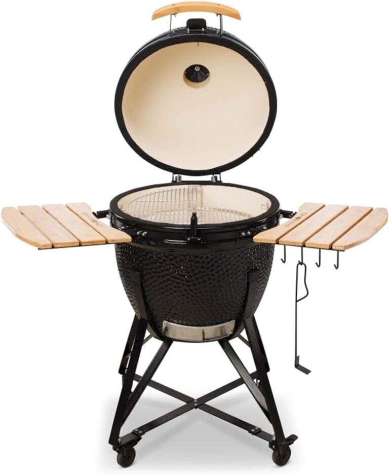 KAMADO BONO Ceramic BBQ, 23" Grande, Black I Kamado BBQ Ceramic Grill