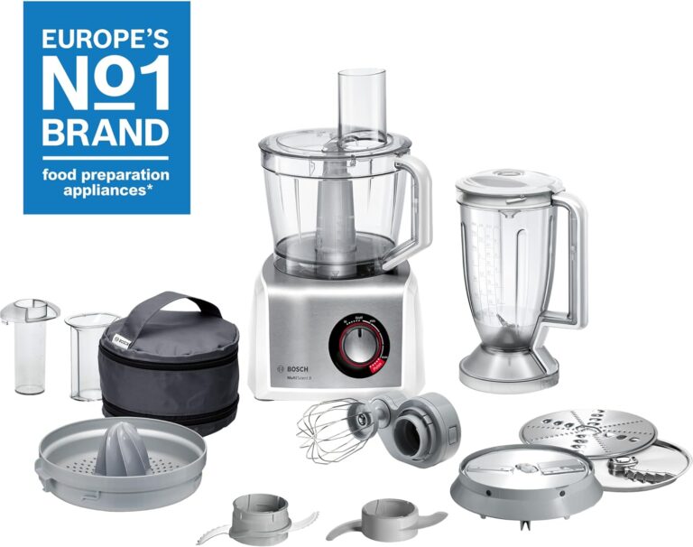 Bosch Food Processor MC812S734G Multi-Talent 8, 1200W, XXL Bowl, Brushed Stainless Steel