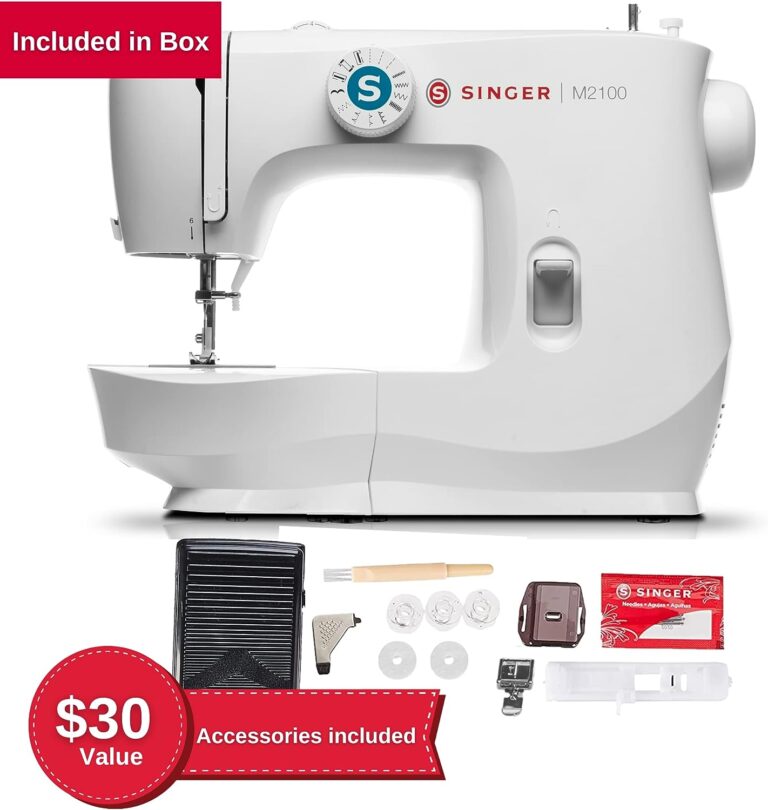 SINGER M2100 Sewing Machine With Accessory Kit & Foot Pedal - Perfect for Beginners