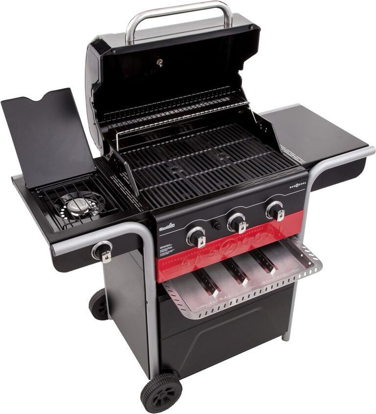 Char Broil Gas2Coal® 3-Burner Hybrid Grill + Side Burner