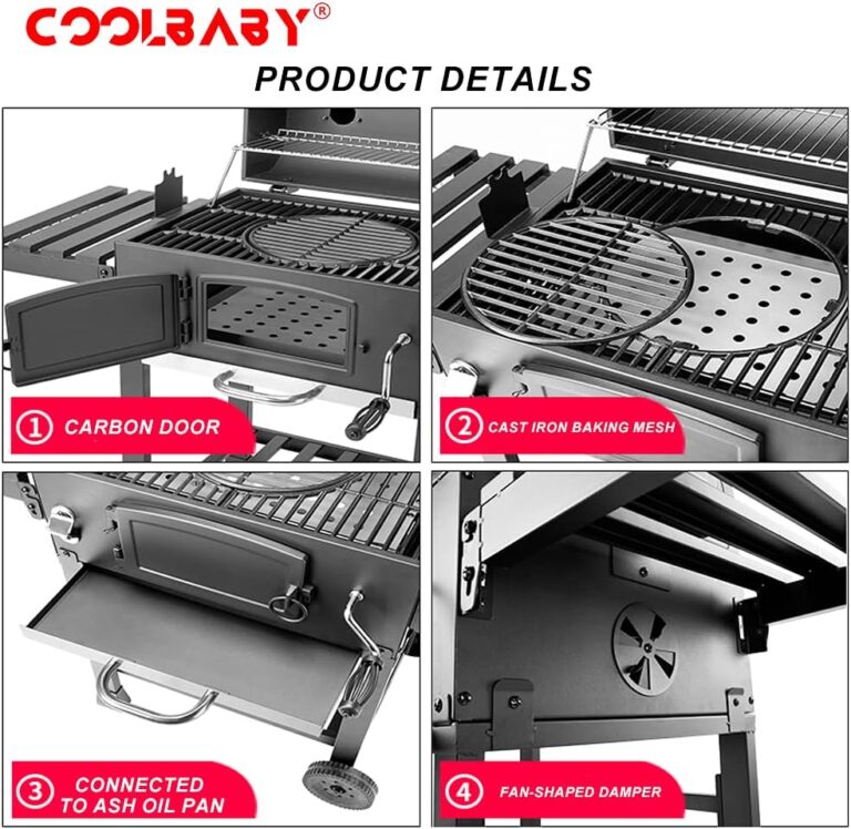 COOLBABY BBQ outdoor barbecue stove home villa courtyard charcoal grill