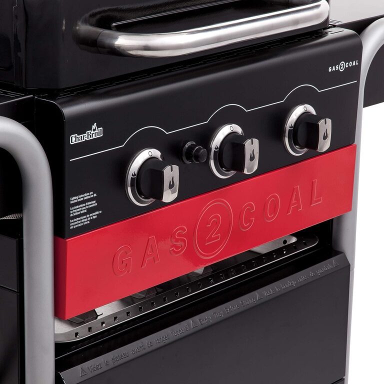 Char Broil Gas2Coal® 3-Burner Hybrid Grill + Side Burner