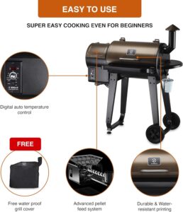 Z GRILLS ZPG-450A 2019 Upgrade Model Wood Pellet Grill & Smoker: A Versatile BBQ Grill with Auto Temperature Control