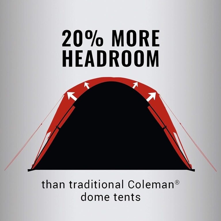 Coleman Skydome Camping Tent with Dark Room Technology, 6 Person