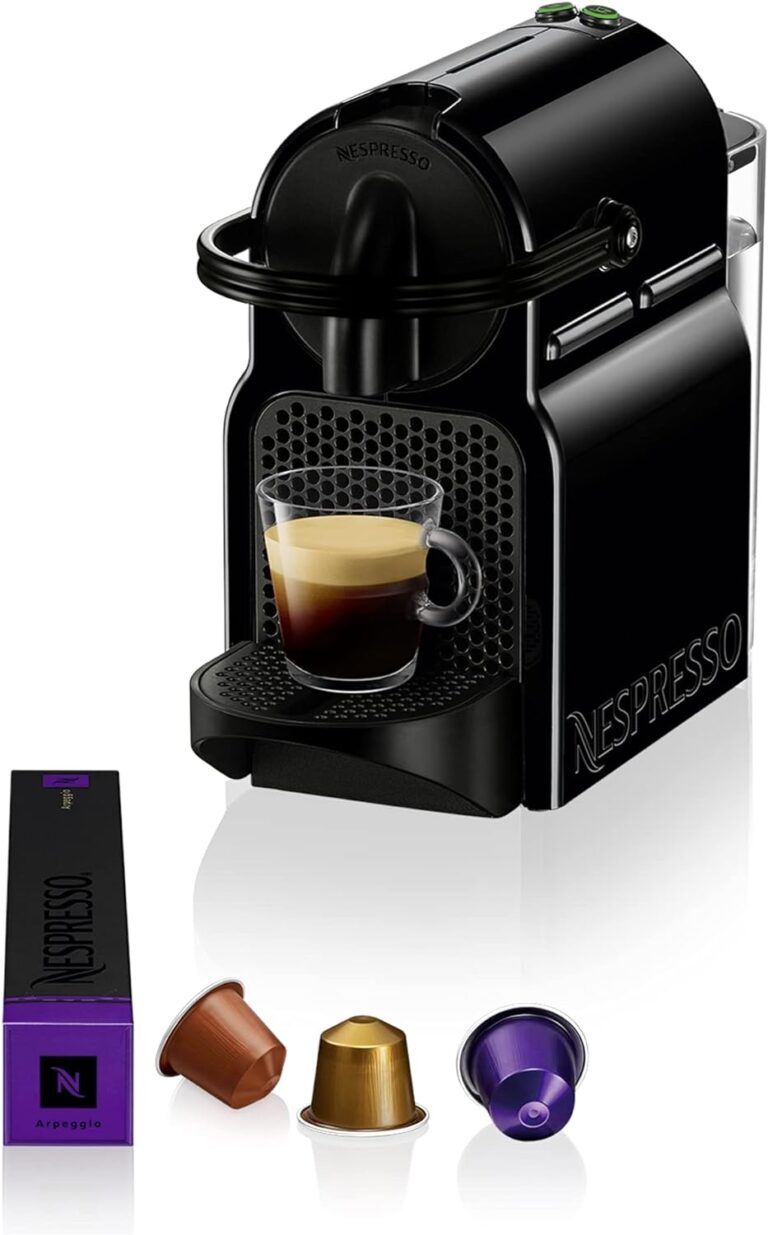 NESPRESSO Inissia Black Coffee Machine.