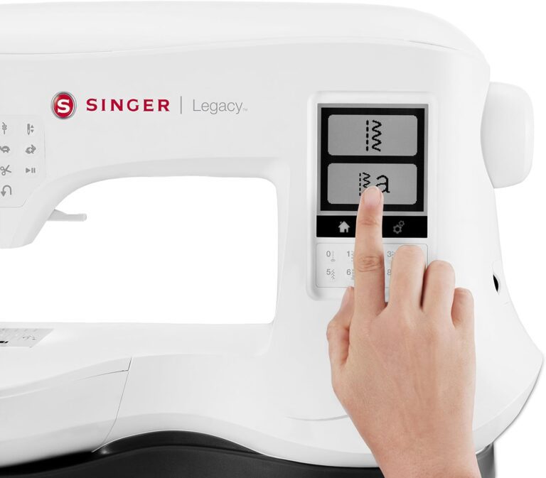 SINGER Legacy SE300 Embroidery Machine with 200 Built-In Embroideries, LCD Touch