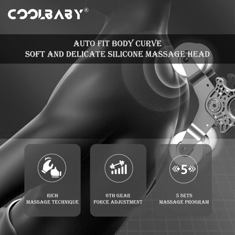 Coolbaby Electric Massage Chair SL Guide Rail Space Cabin Household Zero Gravity Whole Body Air Pressure Massage Chair Blue