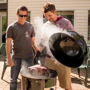 Weber 18-inch Smokey Mountain Cooker, Charcoal Smoker, Black - A Perfect Addition to Your Outdoor Cooking