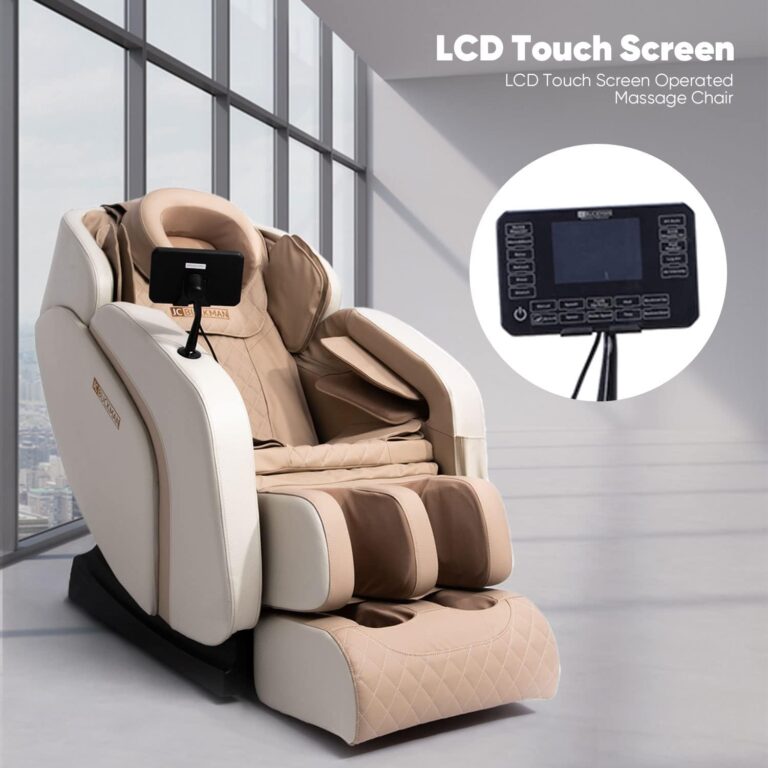 JC BUCKMAN IndulgeUs Full Body Massage Chair Recliner with 6 Auto Programs, Full Body Airbags, Built-in Heat